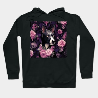 Basenji And Roses Hoodie